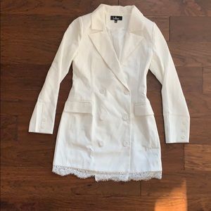 NWOT White Blazer Dress